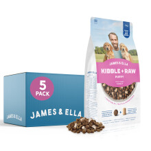 James & Ella Kibble + Raw Puppy Food - Free Run Turkey (1.5kg) ? Nutritious High Protein Kibble Combined with Freeze-Dried Raw Meat Nuggets