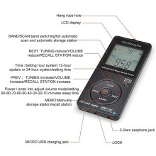 Radio Band Receiver Fm/am/air Radio World Band with Lcd Display Lock Button Pocket Radio with Earp