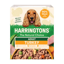Harringtons Complete Wet Tray Grain Free Hypoallergenic Adult Dog Food Turkey & Potato 8x400g - Made with All Natural Ingredients