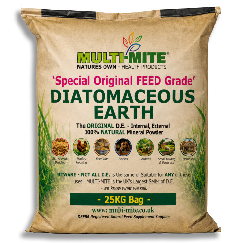 MULTI-MITE 25KG Feed Grade DE Diatomaceous Earth