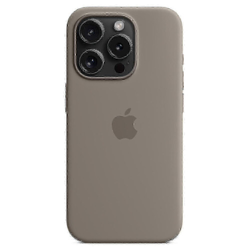 (Grey) iPhone 15 Pro Silicone Case - MagSafe & Protective Feature