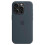 (Dark blue) iPhone 15 Pro Silicone Case - MagSafe & Protective Feature 1
