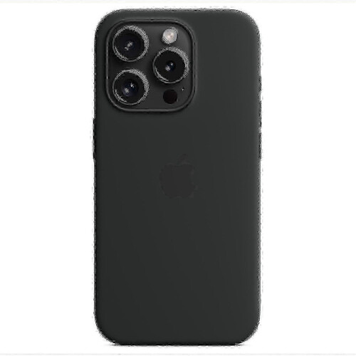 (Black) iPhone 15 Pro Silicone Case - MagSafe & Protective Feature