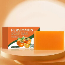 (100g) Persimmon Soap Bar For Old People Smell, Natural Body Odor Control Bar Soap