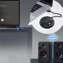 USB 5.4 Audiozender 50M Barrièrevrije Draadloze Stereomuziekadapter USB-Dongle voor Aansluiting van 2 Hoofdtelefoons