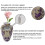Vases à fleurs fabriqués à partir de 120 pièces de puzzle-D 9