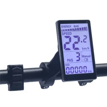 Electric Bike LCD Display Universal Fit Ebike Display for M5 6-Pin 31.8mm/22.2mm Handlebars for E-Bike Cycling Scooters