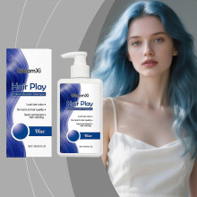 Hair Shampoo, 2pcs Blue, Gentle Care, Leaves Hair Smooth, Boosts Natural Color and Luster