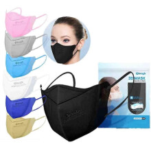 (50Pcs, White) KN95 FFP2 Masks 4 Layers 3D Protective Mask KN95 Adult Face Mask