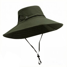 Multipurpose Men Outdoor Caps Wide Brims And-Army Green