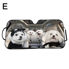 Funny Animal Theme Windshield Sun Shade for Car,Windshield UV Blocker -Portable Vehicle Interior Decor, UV Rays Sun Visor Protector,Foldable Car Fron