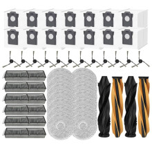 54 Peças de Reposição para  X50 Ultra/X50 Master/L50 Pro Ultra/L40S Pro Ultra/L40s Ultra, Filtro de Escova, Esfregão, Almofada, Saco de Pó