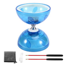 Three-Bearing Double-Head Diabolo Fitness Toy Outdoor Play with Light Diabolo Yo-Yo Play for Diabolo Elderly