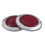 8 Pcs Auto Car Plastic Round Reflective Reflector Sticker Red 2
