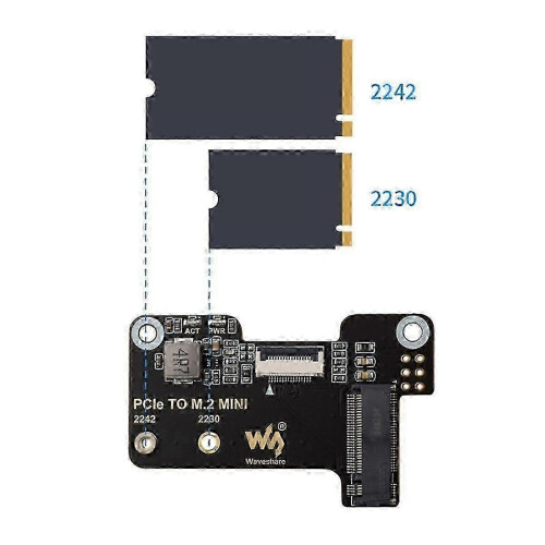 Adapter Board  suitable for 5 PCIe to M.2 Mini Adapter Board with Cooler Support NVMe Hard Disk Protocol 2