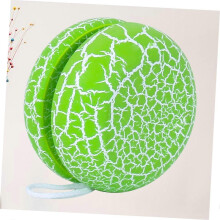 Wooden Yoyo with Vivid Crack Design for Wrist Exercise and Casual Play, Green Finish
