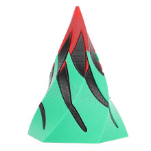 Volcano Shaped 3D Printed Fidget Spinner with Smooth Sliding Motion and Durable PLA Construction