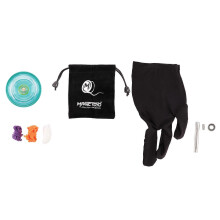 MAGICYOYO K2P Responsive ABS Yoyos for Kids Beginner Yoyo with Gloves Short Puller Rope Storage Bag Green