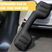 (One size, Gray) Car Travel Bed Inflatable Bed Back Seat Inflable air Mattress Accessories