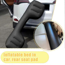 (One size, Black) Car Travel Bed Inflatable Bed Back Seat Inflable air Mattress Accessories