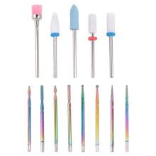 New 13Pcs Professional Ceramic Nail Drill Bit Set Electric Manicure Nail File Bit for Acrylic Gel Nails and Cuticles