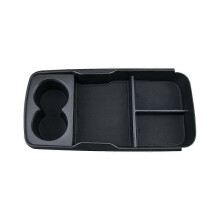 Water Cup Storage Box Fit for Ev6 2023 Abs Black Interior Central Armrest Console Box G6z9 Storage