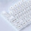 (one, white) High Transparency PC Keycaps NEW 1