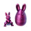 3D Printed Easter Display with Rabbit Inside Set For-Blue red 1