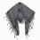 High Grade Polyester Arafat Shawl Traditional Weaving-Black 1