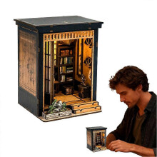 Book Nook Kit Desk Decoration Big Doll House Christmas for Children Birthday Decoration Girls Gift