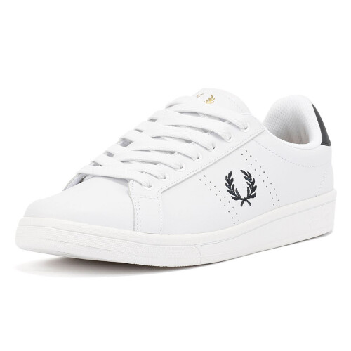 Gola (, ) Fred Perry B721 Leather Men's White/Navy Trainers 2