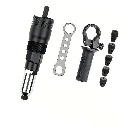 Solid Carbon Steel Rivet Tool Conversion Head Set Designed-A