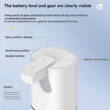 380ML Automatic Touchless Soap Dispenser, USB Rechargeable, Infrared Sensor, Hands-Free,for Kitchen and Bathroom B