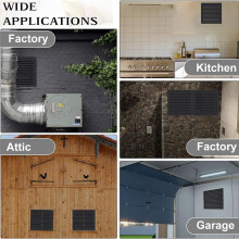 2 Pcs Attic Vent 10In X 10In Shed Vents Gable Vents for Houses Wall Vent with Screen Vent Covers for Home Garage Attic