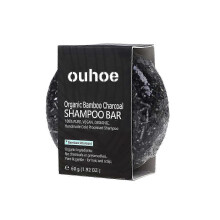 OUHOE bamboo charcoal shampoo soap deep cleansing scalp strengthening hair strengthening urishing repair improve dry shampoo soap-8287359179140 New Ar