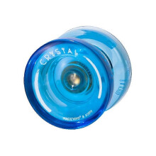 (K2, transparent blue) Beginner Yo-Yo K2 Plastic Crystal Yo-Yo Professional Fancy Competition Ghost Hand Magic Yoyo