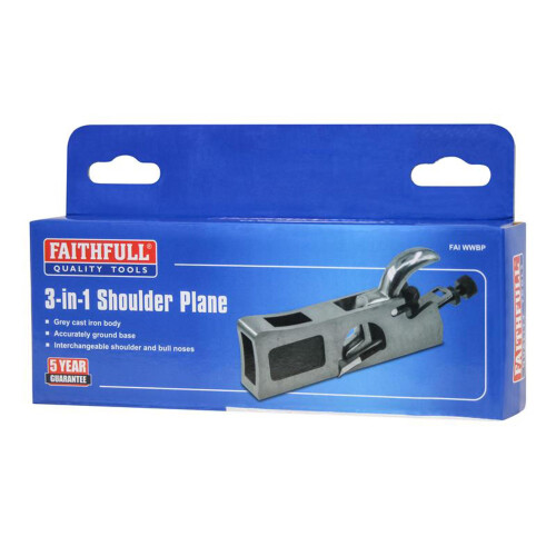 Faithfull Faithfull 3-In-1 Shoulder Plane - 27mm Cutter Width 1