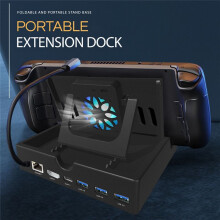TV Dock Station for 2 with 4K@60Hz -Compatible Adapter for 2 Multi-Functional Dock Station