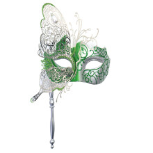 Fashion Butterfly Mask For Adults Cosplay-Silver green