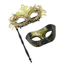 Creative Interchangeable Face Mask Outfit With Artistic-Gold