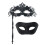 Adjustable Half Face Masks With Iron Craft And Glittering-Black 1