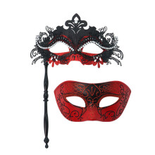 Stylish Half Face Cover Set With Multiple Styling Option-Red