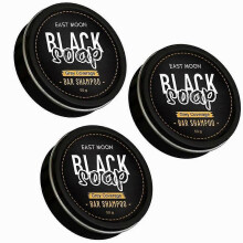 3x Grey Coverage Bar Shampoo Hair Darkening Black Soap for Grey Hair Cover