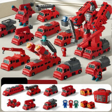 (One size, set4) New Childrens Toy Magnetic Deformation Robot Boy Engineering Assembly Vehic Sea Car Magnetic S3Z4 Land Gift Birthday