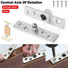 Stainless Steel Pivot Hinge Central and Offset-Axes Rotating Hinge 360 Degree Door for Wooden Doors Silver