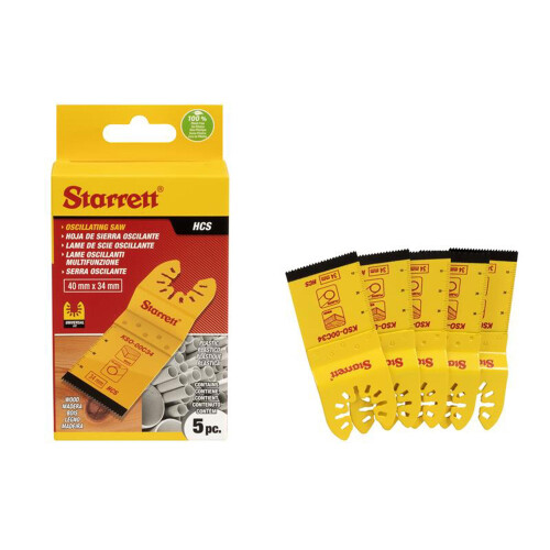 Starrett Starrett Plunge HCS Oscillating Blade 40 x 34mm, 18 TPI 1