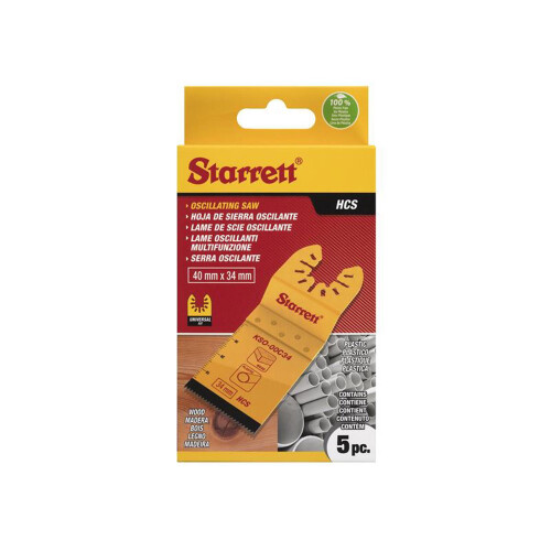 Starrett Starrett Plunge HCS Oscillating Blade 40 x 34mm, 18 TPI 2