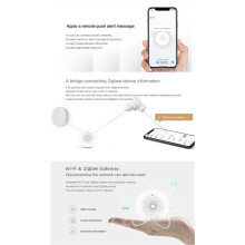 Tuya Zigbee Vattensensor Översvämningsvattenläckagedetektor Vattenkopplingslarm Life-App Fjärrövervakning
