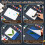 8 stuks multifunctionele scrapbooking drukkussen wasbare-5x7in 8