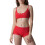 Dameslingerieset met elastische kanten rand, bh van-Rode S 1